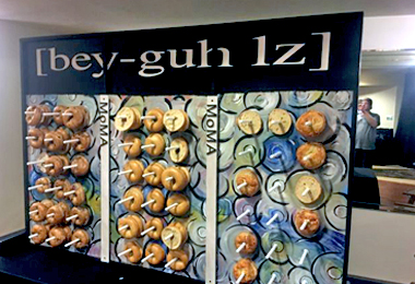 Bagel Wall New York Themed Event